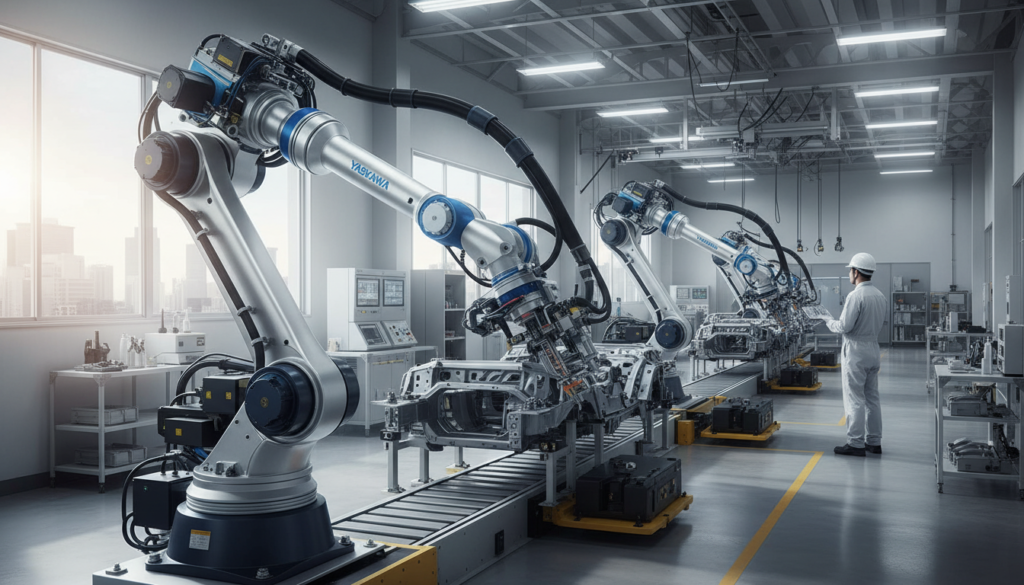 découvrez yaskawa, le pionnier japonais de la robotique industrielle, reconnu pour ses innovations et ses solutions avancées en automatisation.