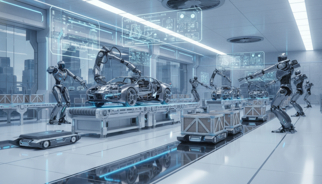 découvrez à quoi ressemblera l'usine robotisée en 2035, avec les innovations technologiques et les avancées en automatisation qui transformeront l'industrie.