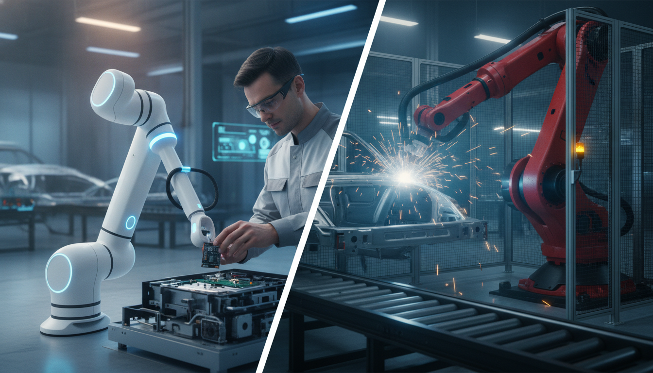 Cobots vs robots industriels : quelles différences en 2026 ?